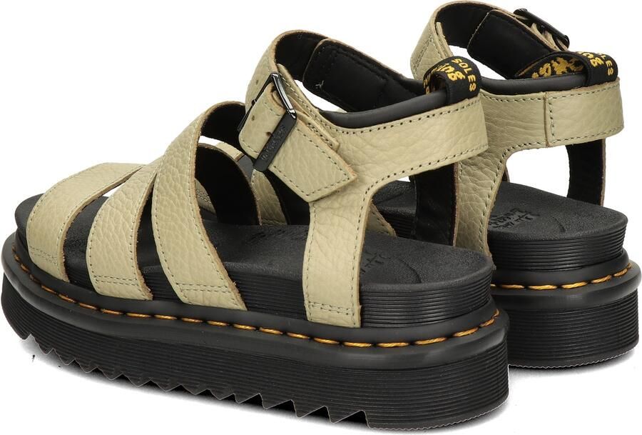Dr. Martens Blaire Sandalen Pale Olive Pisa Leer Green Dames - Foto 8