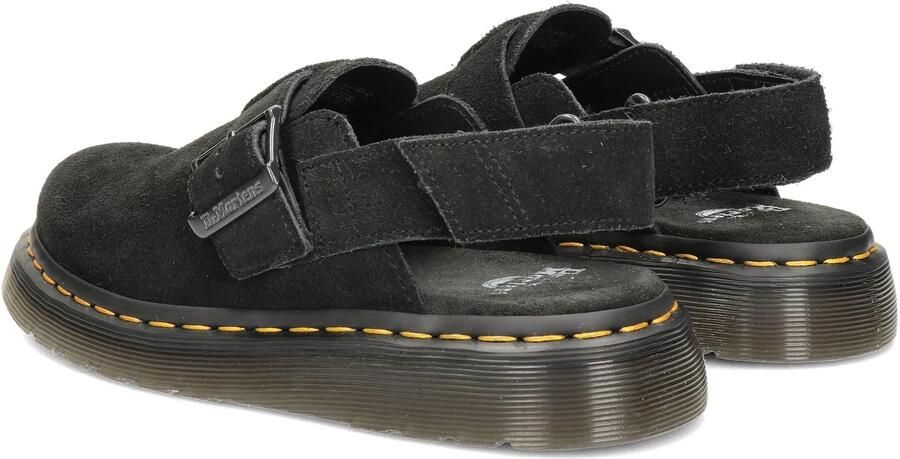 Dr. Martens JORGE~II~BLACK~E.H.SUEDE~~~~~~ Platte sandalenDames Sandalen Zwart - Foto 10