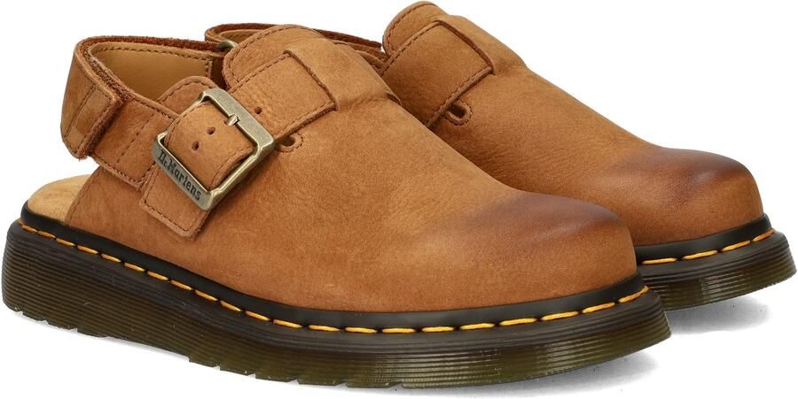 Dr. Martens JORGE~II~DESSERT~BROWN~~~~~~~~ Platte sandalenDames Sandalen Cognac - Foto 4