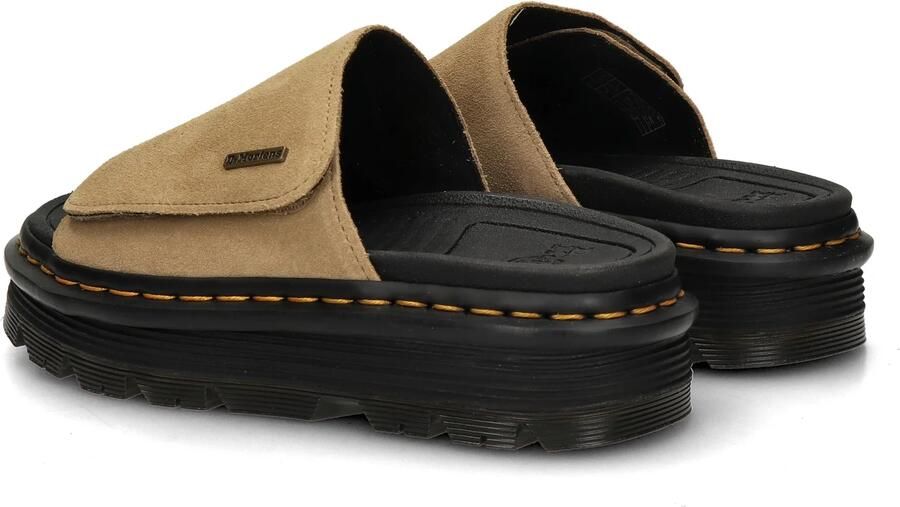 Dr. Martens Zebzag Slide EH Suede Sandalen beige zwart - Foto 2