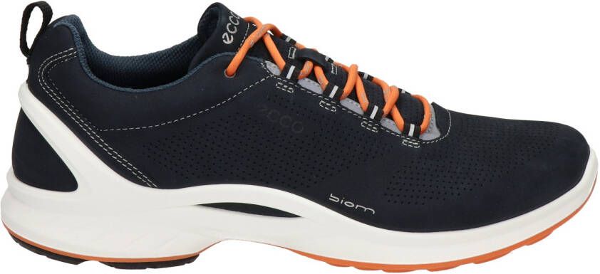 Ecco Biom Fjuel nubuck lage wandelschoenen donkerblauw