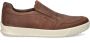 ECCO Byway leren heren instappers cognac Uitneembare zool - Thumbnail 3