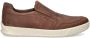 ECCO Byway leren heren instappers cognac Uitneembare zool - Thumbnail 12