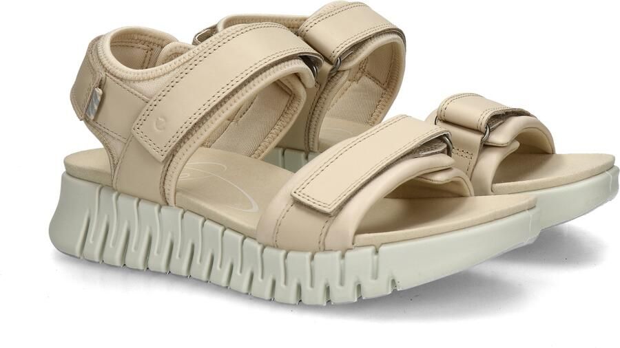 Ecco Sandaaltjes GRUUV SOL W plateau zomerschoen sandaal met praktische klittenband - Foto 5