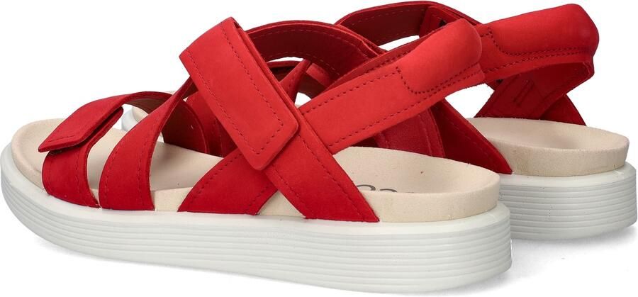 ECCO art. 238813 02466 sandaal dames rood nubuck klitteband - Foto 5