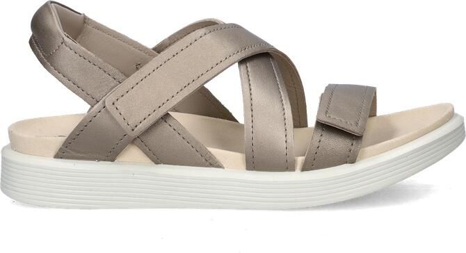 ECCO Soft Coss Strap Sandalen beige Leer - Foto 7