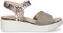 ECCO Flowt Wedge Cork dames sandaal Taupe - Thumbnail 2