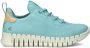 ECCO Gruuv Sneakers blauw Leer Dames - Thumbnail 3