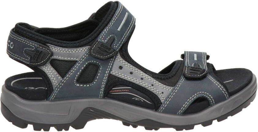 Ecco Offroad leren outdoor sandalen antraciet