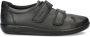 Ecco Comfort Soft 2.0 leren klittenbandschoenen zwart - Thumbnail 2