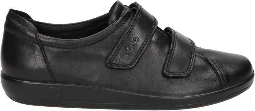 Ecco Comfort Soft 2.0 leren klittenbandschoenen zwart - Foto 2