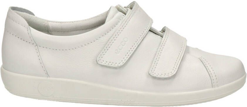 Ecco Comfort Soft 2.0 leren klittenbandschoenen ecru - Foto 2