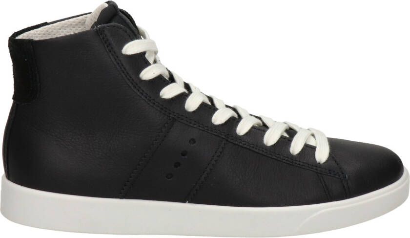 Ecco Street Lite M comfort hoge leren sneakers zwart