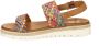 Ara leren sandalen cognac multi - Thumbnail 5