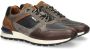 Australian Novecento leren sneakers blauw cognac - Thumbnail 9