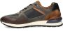 Australian Novecento leren sneakers blauw cognac - Thumbnail 12
