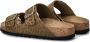 Birkenstock Sandalen Arizona Synthetic Leo Narrow Khaki - Thumbnail 4