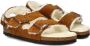 Birkenstock Milano Suède Schapenvacht Sandalen Brown Dames - Thumbnail 9