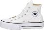 Converse All Star High Top Platform canvas sneakers wit - Thumbnail 3