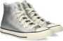 Converse Chuck Taylor All Star Hi Sneakers Leren Sneaker Dames Zilver - Thumbnail 4