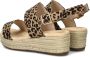 Dolcis espadrilles met panterprint beige zwart - Thumbnail 6
