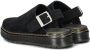 Dr. Martens Brookline Mule Bronx Suede Sandalen zwart - Thumbnail 4