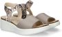 ECCO Flowt Wedge Cork dames sandaal Taupe - Thumbnail 3