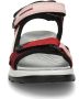 Ecco Offroad suède outdoor sandalen rood roze - Thumbnail 5