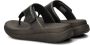 FitFlop F-Mode Go Adjustable Flatform Toe-Post Sandals -Slippers Vrouwen All Zwart - Thumbnail 13