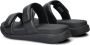 FitFlop F-Mode Go Adjustable Flatform Two-Bar Slides Vrouwen All Zwart - Thumbnail 6