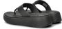 FitFlop F-Mode Leather Flatform Toe-Post Sandals ZWART - Thumbnail 13