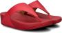 FitFlop FlitFlop Lulu Leather dames slipper Rood - Thumbnail 4