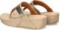 FitFlop Lulu Leather Toepost Vrouwen Teenslippers Platino - Thumbnail 11