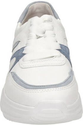 Gabor chunky leren sneakers wit blauw - Foto 2
