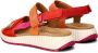 Gabor suède sandalen oranje rood - Thumbnail 4