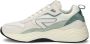 HUB Glide chunky suède sneakers ecru groen - Thumbnail 13