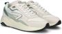 HUB Glide chunky suède sneakers ecru groen - Thumbnail 13