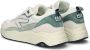 HUB Glide chunky suède sneakers ecru groen - Thumbnail 11