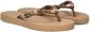 Lazamani Mallorca Beach Dames Slippers Beige - Thumbnail 5