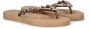 Lazamani Beach dames teenslipper Beige multi - Thumbnail 3