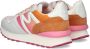Mexx Juju suède sneakers oranje roze - Thumbnail 5
