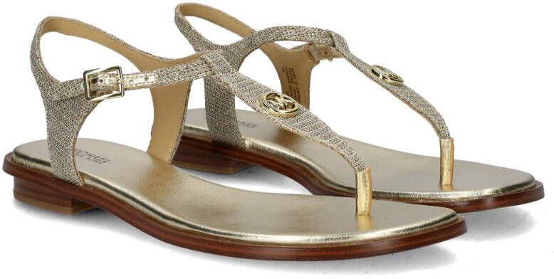 MICHAEL KORS Sandalen Dames Mallory Thong Maat: 40 Materiaal: Leer Kleur: Goud - Foto 5