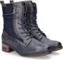 Mustang Veterschoenen Hoog Veterschoenen Hoog Blauw - Thumbnail 7