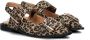 Nelson slingback loafers met panterprint bruin - Thumbnail 5