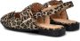 Nelson slingback loafers met panterprint bruin - Thumbnail 6