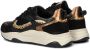 PS Poelman Iva chunky leren sneakers zwart panterprint - Thumbnail 9