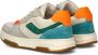Nelson Kids leren sneakers beige groen oranje Jongens Suede Meerkleurig 26 - Thumbnail 7