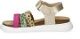 Nelson Kids leren sandalen goud groen roze Multi Meisjes Leer Meerkleurig 30 - Thumbnail 6