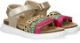Nelson Kids leren sandalen goud groen roze Multi Meisjes Leer Meerkleurig 33 - Thumbnail 7