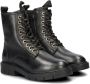 Nelson Kids leren veterboots zwart Meisjes Leer Effen 35 - Thumbnail 5
